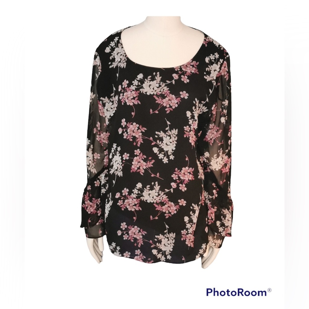 💚 Denver Hayes Floral Blouse, Size L